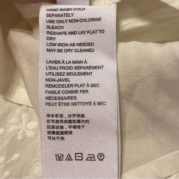 ANTHROPOLOGIE NWOT Beckett Crochet Eyelet Dress in Neutral - Picture 8 of 10